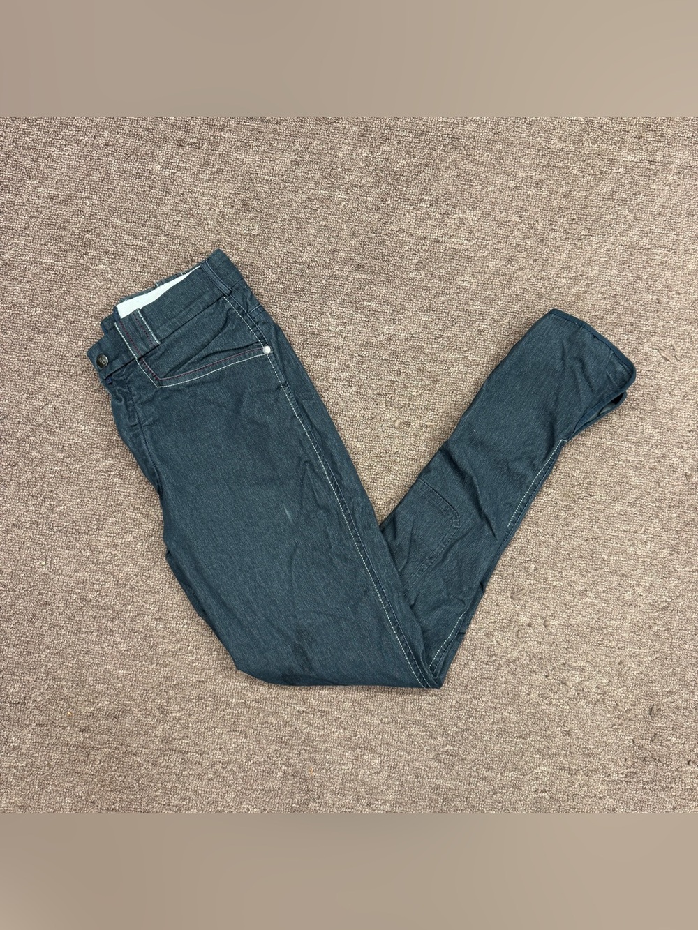 Women’s Medium Blue Kingsland Knee Patch Horseback Riding Breeches